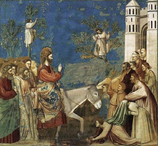 GIOTTO di Bondone Entry into Jerusalem